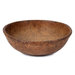 Ash Burl Bowl, Medium Size, Outwardly Flared Rim Inventory Thumbnail