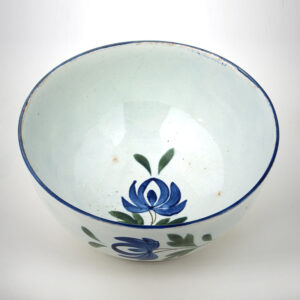 Pearlware Footed Bowl, Floral Decoration Inventory Thumbnail