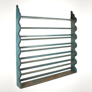 Best Blue Painted Pewter Rack, Great Form and Surface Inventory Thumbnail