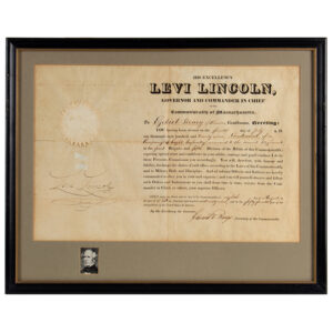 Levi Lincoln Jr. Military Appointment Signed. Inventory Thumbnail