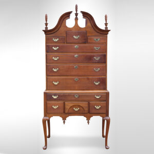 Queen Anne Walnut Bonnet-top Highboy Inventory Thumbnail