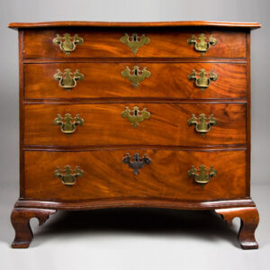 A Fine Chippendale Oxbow Chest of Drawers, The Tyler Family Chest Inventory Thumbnail