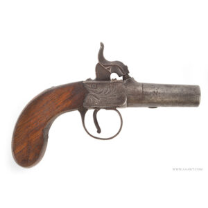 Engraved Boxlock Percussion Pistol by Nock of London, Engraved Decoration Inventory Thumbnail