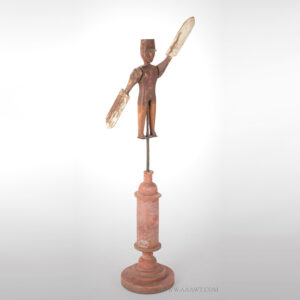 Whirligig, Man with Tin Hat, Original Condition and Surface History Inventory Thumbnail