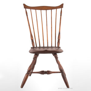 Fan-Back Windsor Side Chair, Crest Rail with Peaked Tips Inventory Thumbnail