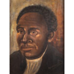 Painting,-African-American-Man,-Gilt-Frame,-by-Spencer_1321-2