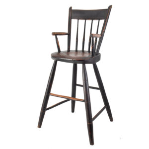 19th Century Windsor Highchair, Original Paint Inventory Thumbnail