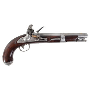 U.S. Model 1826 Navy Flintlock Pistol, Dated 1828, Simeon North, Middletown, Connecticut, circa 1826 to 1829 Inventory Thumbnail