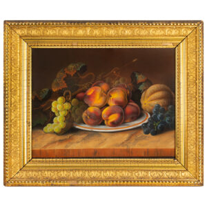 Still Life with Fruit, Pastel on Paper, American School Inventory Thumbnail