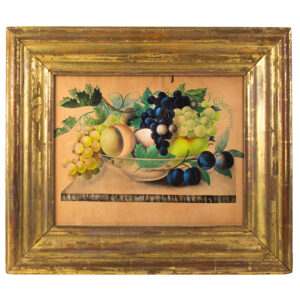 19th Century Still Life, Fruits in Colorless Glass Bowl Inventory Thumbnail