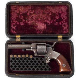 Rare 1st Model Allen & Wheelock Side Hammer Revolver, Third Issue, Cased Inventory Thumbnail