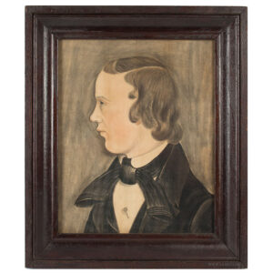 Folk Art, Pastel Profile Portrait of Young Man, American School
Likely Midwest, [Ohio] Anonymous, 19th Century Inventory Thumbnail