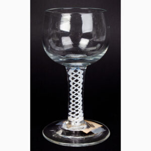 Blown Glass, Wine, White Air Twist Stem, English Inventory Thumbnail