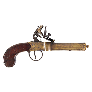 Georgian English Flintlock Tinder Lighter, Pistol Form by John Burgon Inventory Thumbnail