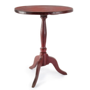 Nineteenth Century Country Candlestand in Red paint Inventory Thumbnail