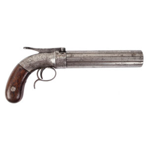 Pepperbox, Stocking & Co. Single Action, Worcester, Massachusetts, Made late 1840’s to early 1850’s Inventory Thumbnail