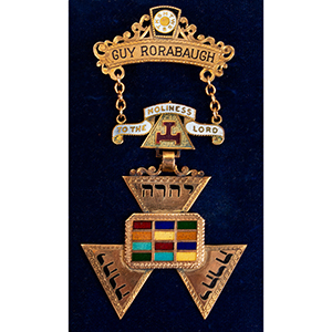 Masonic Royal Arch Past High Priest, York Rite Breast Jewel Inventory Thumbnail