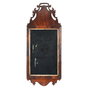 Mirror, Queen Anne Looking Glass Featuring Pierced Crest Inventory Thumbnail