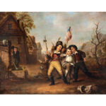 673-18_2_Painting,-Children,-American-Flag