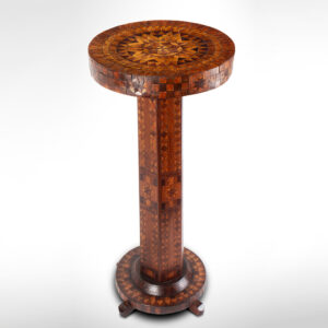 Marquetry Table, Early Edwardian Fern, or Plant Stand Inventory Thumbnail