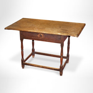 Tavern Table, Work, One Board Top, Tap, Original Red Paint Inventory Thumbnail