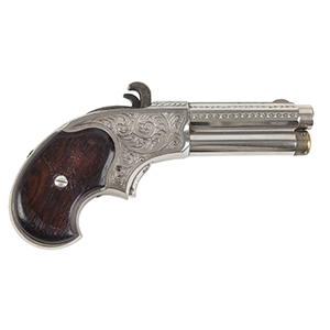 Remington Rider Magazine Pistol, Engraved, Nickel Plated, Rosewood Grips Inventory Thumbnail