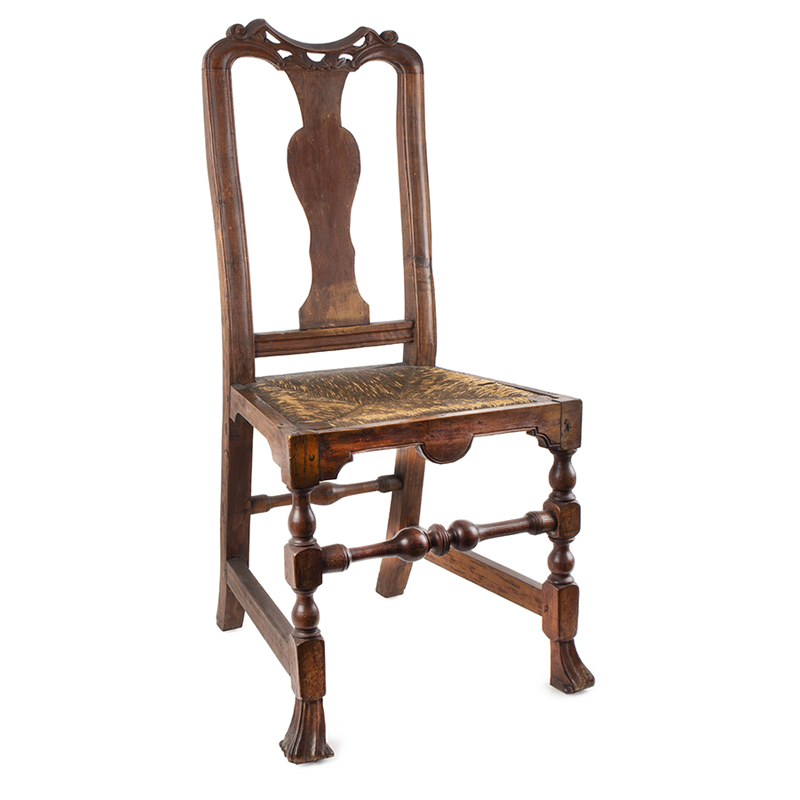 Important Queen Anne Maple Side Chair, Attributed John Gaines III (1704-1743) Inventory Thumbnail