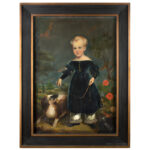Portrait,-Child-with-Dog,-Oil-on-Canvas_entire_492-166