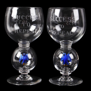 Prohibition, pair of SUCCESS to REPEAL Goblets Containing Eagle, Dated 1933 Inventory Thumbnail