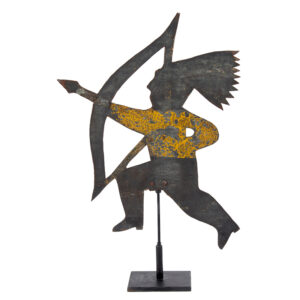 Weathervane, Silhouette, Native American Indian Shooting Arrow Inventory Thumbnail