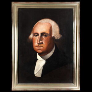 Folk Painting of George Washington by Michigan Barber Cyrus T. Fuery Inventory Thumbnail