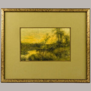 Antique Painting, Marsh at Sunrise By Charles Partridge Adams Inventory Thumbnail