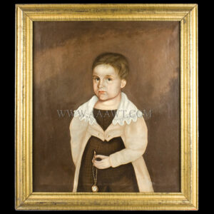 Aaron Dean Fletcher [1817-1902], Portrait, Boy Holding Watch on a Chain Inventory Thumbnail