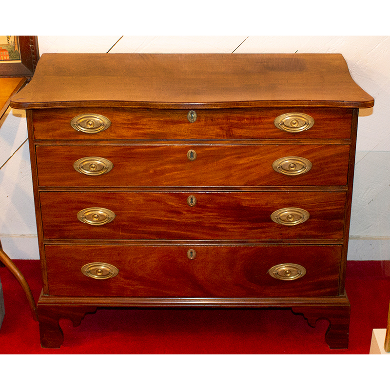 Antique Inlaid Federal Chest of Drawers Inventory Thumbnail