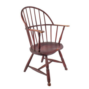 Windsor Bow Back Armchair, Old Red paint Inventory Thumbnail