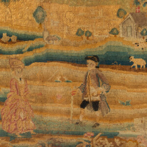 Pastoral Needlework Picture, Shepherd, and Shepherdess Inventory Thumbnail