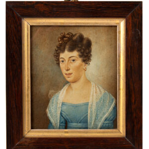 Portrait, English School, Lady Wearing Blue Dress Inventory Thumbnail