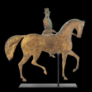 Weathervane, Prancing Horse, and Rider… a rare and desirable form Inventory Thumbnail