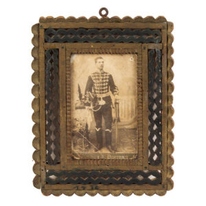 Tramp Art Frame, Eastern European Inventory Thumbnail