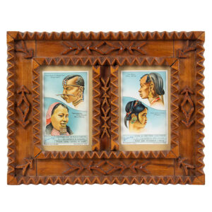 Tramp Art Picture Frame, Double Opening Inventory Thumbnail