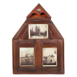 Tramp Art Picture Frame, Gable House Form Inventory Thumbnail