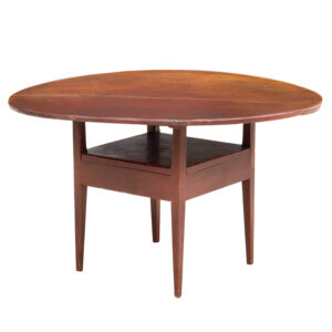 Hutch Table, Chair Table, Tapered legs, Original Red Paint, Great Surface Inventory Thumbnail