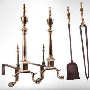 Andirons, Chippendale, Bell Metal Inventory Thumbnail