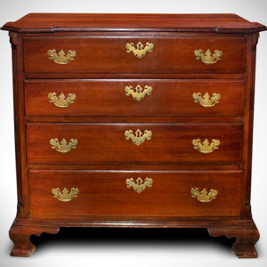 Chippendale Chest of Drawers, Molded Top Featuring Projecting Canted Corners Connecticut, Probably Middletown Area, 1770-1780 Inventory Thumbnail