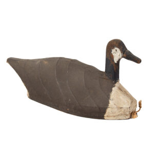 Carved & Painted Canada Goose Decoy, Canvas Body…Wire Construction Inventory Thumbnail