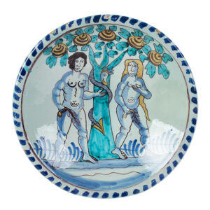 Delftware Blue Dash Adam and Eve Charger Inventory Thumbnail