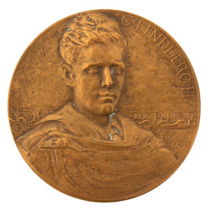 Historic Medal, Charles Lindbergh New York to Paris Commemorative Medal Inventory Thumbnail