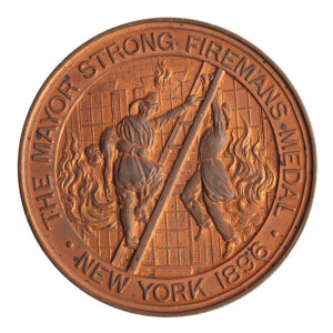 New York City Life Saving Medal, “Mayor Strong Fireman’s Medal”, by Tiffany Inventory Thumbnail