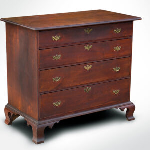 Chippendale Cherrywood Four-drawer Chest, New England, Likely Connecticut c. 1785 Inventory Thumbnail