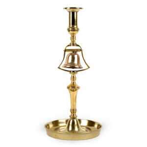 Brass Tavern Candlestick with Bell Inventory Thumbnail
